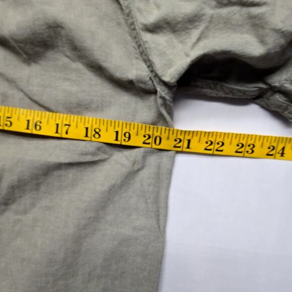 Carhartt Mens Loose Fit Short Sleeve Button Up Small Gray Ripstop Outdoor Shirt - Picture 9 of 10